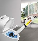 Aozzy Déboucheur de Toilettes, Débouchage WC bouché, Pression D'air Puissant, Déboucheur Canalisations Manuel avec Pompe, Nettoyer les Cuisine Évier, Douch