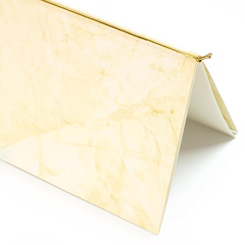 TATMOTIVE Metallic Gummibänder für Einladungskarten, 100 Stück – Gold - 3