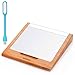 Produktbild First2savvv Luxus Bambus Holz Halter Ständer für Apple Magic Wireless Trackpad Bluetooth Touchpad + USB-Lampe