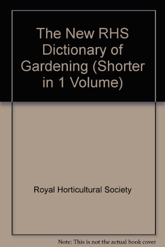 Télécharger The New RHS Dictionary of Gardening PDF Ebook En Ligne