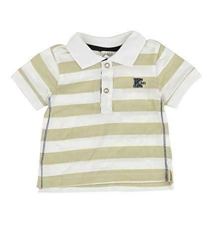 Kanz Baby-Boys Poloshirt 1/4 Arm 1512501 Striped Polo Short Sleeve Polo Shirt, Beige (Peyote/Beige 6790), 0-3 Months (Manufacturer Size: 62)