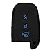 KMH Silicone Key Cover Fit for Hyundai I20/Verna/Elantra 3 Button Smart Key (Black with Blue) RS.199.00