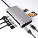 Produktbild SGIN USB C Hub, 8 in 1Type C Adapter with Gigabit Ethernet Port, 3 USB 3.0 Ports, SD/TF Card Reader, USB-C Power Delivery for Mac Pro and Other Type C Laptops