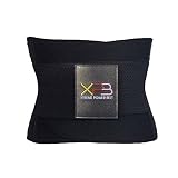 Unisex Hombres Mujeres ajustable Cintura Trimmer Cinturón transpirable cintura Cincher Sauna AB cinturón lumbar espalda tirantes bandas para la barriga faja reductora cinturón Body Shaper Delgado para deportes al aire libre Fitness, Negro