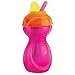 Munchkin Click Lock 011516 Pink Flip Straw Drinking Cup