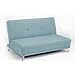 Children's Convertible 2 Seater Clic Clac Sofa Bed - Duck Egg