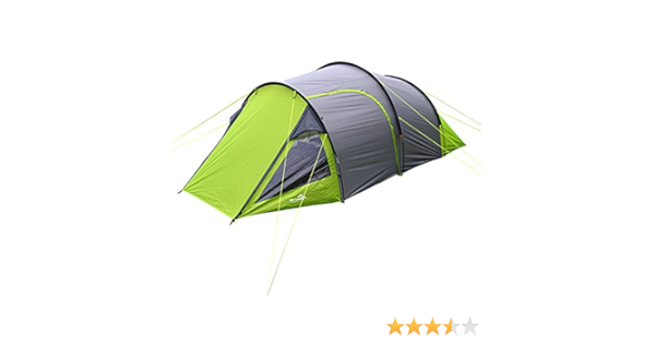 Wild Camping Cambrian 4 Man Person Camping Tunnel Tent Green Grey Amazon Co Uk Sports Outdoors