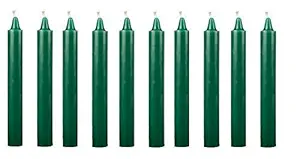 Kuber Selection Pack of 20 Pcs 5 Inch 14mm Premium Green Taper Candles, Green Stick Candles, Green Spell Candles, Green Household Candles(Pack of 20 Pcs) (5 INCH, 14mm)