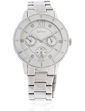 Esprit Damen Armbanduhr Romance Glints Ceramic White Silber ES900732001