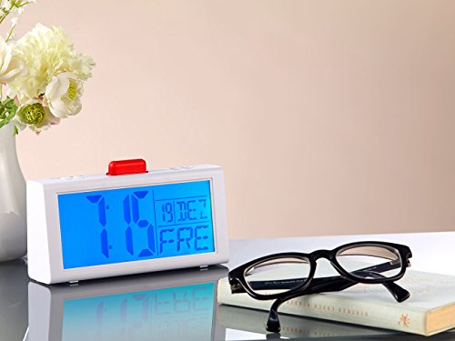 infactory Seniorenwecker mit Zusatz-Alarmen und großem LCD-Display - 3