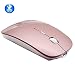 Produktbild EONHUAYU Kabellose Bluetooth-Maus, Portable Maus mit Wiederaufladbare Wireless USB Maus Leise und Ruhig Click für Notebook PC Laptop Computer Windows Android Tablet (Rose Gold)