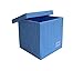 Minene Storage Cube - Blue Gingham star storage baskets, square storage box, large fabric storage box - great for toy storage, kids storage