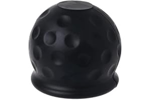 MuStone Anhängerkupplung Ball Abdeckung, Gummi Abschleppkupplung Ball 50mm Abdeckung, Protector Ersatz Zubehör für RV, LKW, Boot, Anhänger (Schwarz)