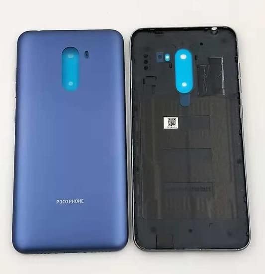 Docile Back Door Panel Body Cover Back Glass Back Door Body Panel Compatible for Xiaomi Pocophone Poco F1 :Steel Blue
