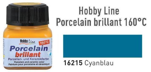 Hobby Line Porzellanmalfarbe, 20ml, Cyanblau
