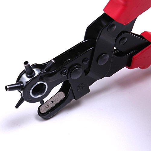 ohuhu® Präzise & Spitz Gürtel Leder Locher rund/Gürtel Puncher/, Lochzange/Zange Locher, Einstellen Gürtel/Tasche von Lochen zusätzliche Loch der Ort notwendig, 2.0 mm – 4.5 mm - 4