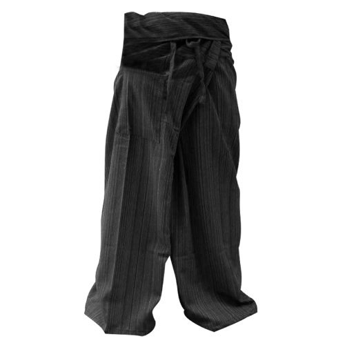 Thai Fisherman Pants Yoga Pantalon taille libre Plus taille coton
