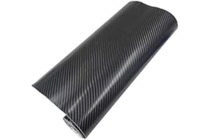 SKYMEX 4D Black Gloss Carbon Fibre Car Vinyl Wrap Sticker Sheet Film Car vinyl wrapping 30CM x 1.52
