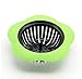 Produktbild Set Von 5 Blume Form Silikon-Küche Spülbecken-Bad Dusche Abfluss Stopper Filter Net Haar Fänger,Green
