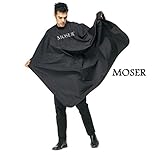 MOSER Hairdressing Cape Black - Water-Resistant