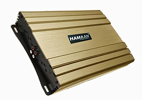 Hamaan HMA-401 1500W 4 Channel Class AB MOSFET High Performance Car Amplifier (Golden)