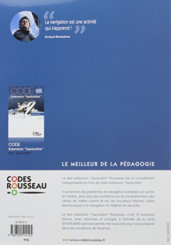 Code Rousseau test extension hauturière 2017