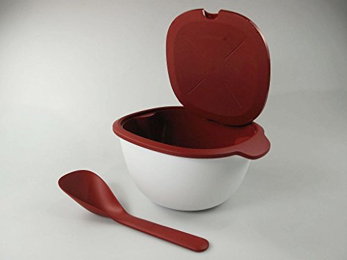TUPPERWARE Thermo-Duo 3,25 L rot weiß + Servierlöffel Warmie Tups Iso-Duo 14867