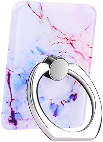 VemMore Ring Holder Stand with Pink Blue Marble 360°Adjustable Mobile Phone Finger Grip Ring Stand Mount Kickstand for All Cases and Covers