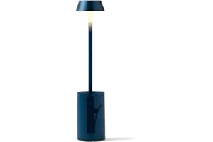Lexon MIMI Lampe de Lecture à Pince, Lumière pour Lire au Lit, Socle Inclus pour Table de Chevet, 9 couleurs LED, Accessoire Liseuse Rechargeable USB-C - Bleu Sombre