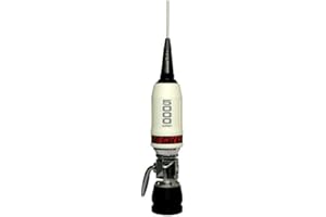 SIRIO FIGHTER P-5000 RED/WHITE ANTENNA VEICOLARE CB 27MHz, 10m-HAM, FREQUENZA 27 … 30 MHz TARABILE (White)
