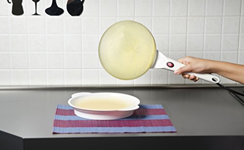 G3 Ferrari G10306 Creppe Crêpespfanne, Durchmesser 20 cm, komplett mit Schale für die Teig - 2