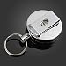 Produktbild PhilMat 4cm Full Metal Tool Belt Geld Retractable Key Ring Zugkette Clip