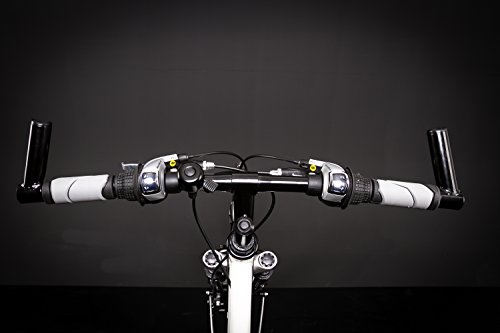 28″ Zoll Alu Damen Fahrrad MIFA Shimano 21 Gang Scheibenbremse Nabendynamo weiss - 7