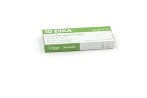 ESKA 10x Fusible Temporisé (T) en céramique 8A / 250VAC 5x20mm