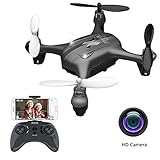 Headless Mode Funktion: Erleichtert das Fliegen und macht sich keine Sorgen über die Drohnenrichtung beim Fliegen. Die Funktion ist abhängig von der Richtung des Benutzers beim Paaren des Modells. Ermöglicht Spielern jeden Levels, die Drohne einfach und spaßig zu fliegen