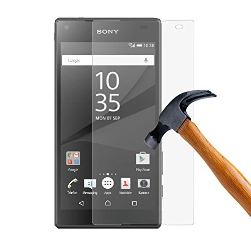 PLT24 Panzerglas Schutzglas 9H Hartglas Glasfolie Displayschutzglas Schutzfolie Display Folie für Sony Xperia Z5 Compact