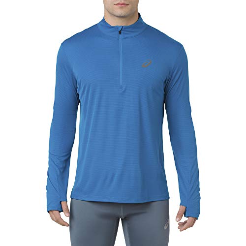 ASICS Silver Manches Longues 1/2 Zip Top - SS19