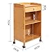 Produktbild Königlich HWF Nightstand Storage Cabinet Move Bücherregal Pulley Regal Bambus einfach und modern (größe : L)