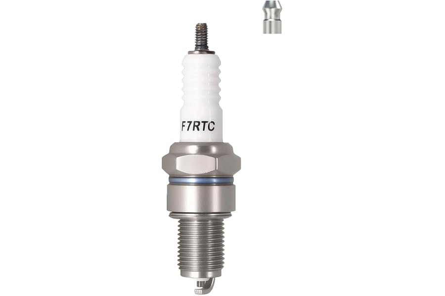 TORCH F7RTC Spark Plug Repalce for NGK 5534/BPR7ES V-line-19, for BOS CH 7992/WR5DC 4038/WR5DP, for Cham pion 332/RN7YC 415/RN9YC 818/RN2C, for DEN SO W22EPR-U/3088, for AC Delco R41CXLS, OEM