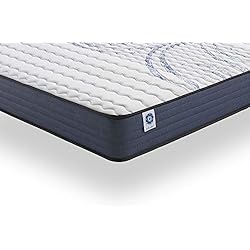 naturalex | Perfectsleep | Matelas 140x190 cm A Mémoire Et Blue Latex Multi Densité HQ | avec Mousse Viscoélastique Ultra Respirante | Antibactérien Et Hypoallergénique