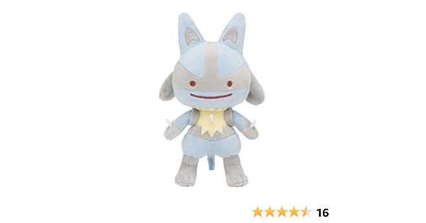 Pokemon Center Original Plush Doll Transformation Ditto Lucario Amazon Co Uk Toys Games