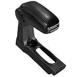 Farbe: schwarz [pro.tec] Mittelarmlehne - Armauflage mit Staufach - gepolstert - Textil - schwarz