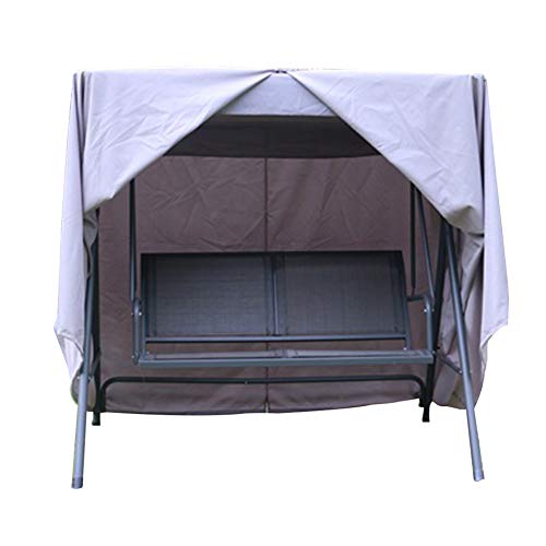 Preisvergleich Produktbild KKCF Abdeckplane Schutzhülle Gartentisch Regenfest Sonnencreme Schneeschutz Dauerhaft Schaukelstuhl Polyester,160x115x170cm (Farbe : Gray, größe : 160x115x170cm)