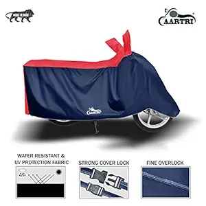 ROYALS CHOICE Water Resistant Two-Wheeler Body Cover for Yamaha Ray ZR (Double Stripe Red)