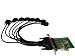 Produktbild PCI-Express x1 (PCIe x1) Erweiterungskarte mit 8x serielle COM-Schnittstellen - COM Port / RS232-Schnittstelle - Chipset XR17V358 - By Computer District