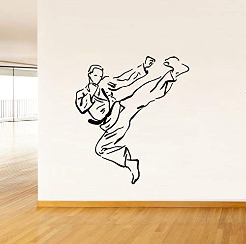 Preisvergleich Produktbild TOYP Wrestling Taekwondo Extreme Sport Personalisierte Wandaufkleber Kinderzimmer Badezimmer Schlafzimmer Wohnzimmer Bar Fenster Wohnzimmer 52 cm * 58,4 cm