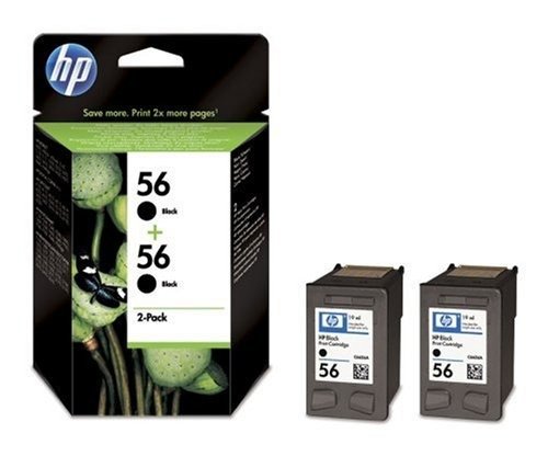 Preisvergleich Produktbild Original HP DOPPELPACK Nr. 56 c9502a - Schwarz 2x 19ml