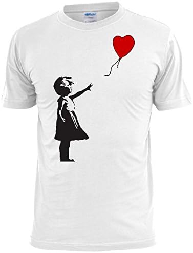 Ripped Ink Clothing CoBanksy Girl with Balloon Mens T Shirt Graffiti Art