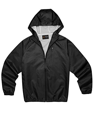 Coofandy Herren Funktionsjacke Regenjacke Frhling und Herbst Freizeit Winddicht Wasserdicht Sport OutdoorJacke Schwarz XXL