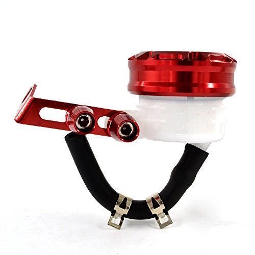BJ Global cilindros de aceite CNC de piezas de freno de motocicleta palancas de embrague Depósito Fluido Del Tanque De Embrague De Freno Delantero Taza Case Caja universal para Honda Yamaha Kawasaki Suzuki BMW Buell KTM Aprilia Hyosung Moto Autobike Oro oc-019